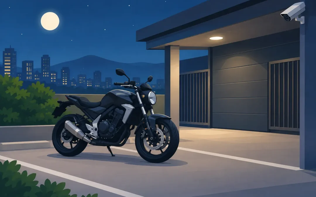 Where to Park Motorcycles Overnight Safely